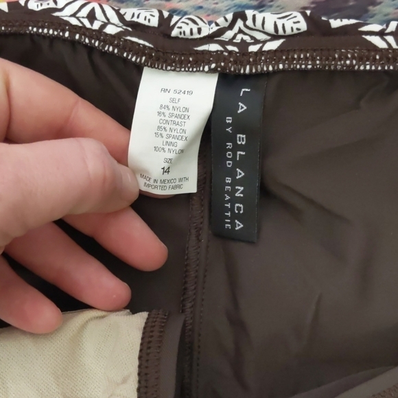 La blanca by rod beattie brown skirt bottom 14 - Picture 4 of 4